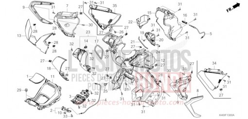 COUVERCLE INTERNE NSS125ADM de 2021